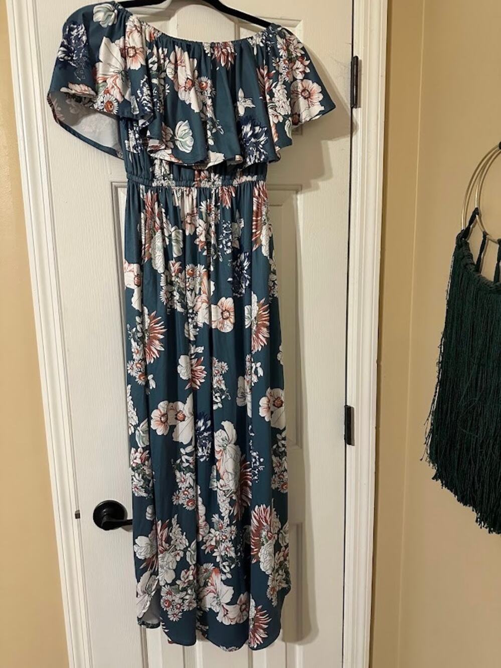 Off-the-Shoulder Maxi Dress